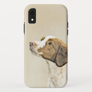 Funda Para iPhone XR Pintura de Brittany - Arte de perro original lindo