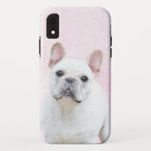 Funda Para iPhone XR Pintura de Bulldog francés (crema/blanco) - Arte d