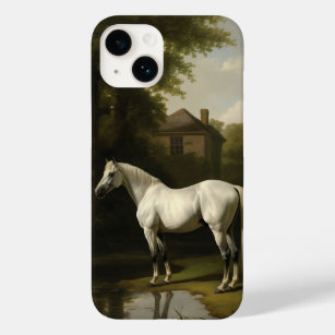 Funda Para iPhone 14 De Case-Mate Pintura de caballo blanco ecuestre vintage