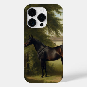 Funda Para iPhone 14 Pro De Case-Mate Pintura de caballos de caza negra ecuestre vintage