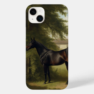 Funda Para iPhone 14 Plus De Case-Mate Pintura de caballos de caza negra ecuestre vintage