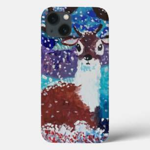 Funda Para iPhone 13 Pintura de ciervos