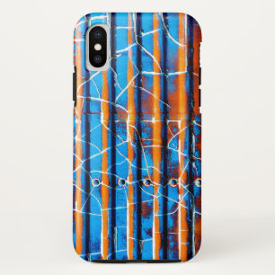 Funda Para iPhone X Pintura de despegado rústico