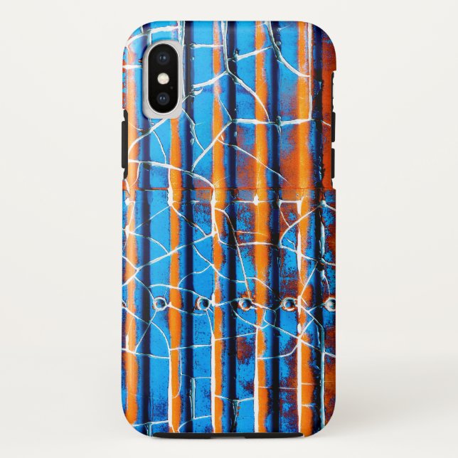 Funda De Case-Mate Para iPhone Pintura de despegado rústico (Reverso)