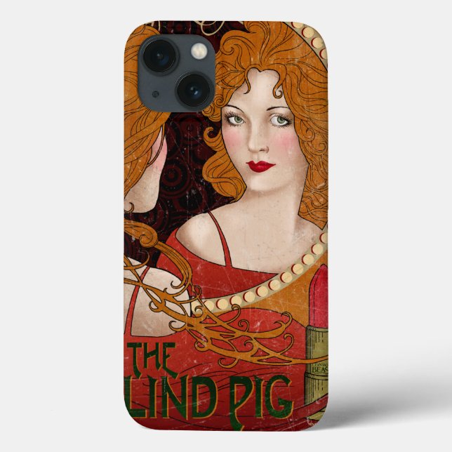 Funda De Case-Mate Para iPhone Pintura de época de BLIND PIG™ (Reverso)