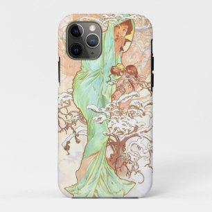 Funda Para iPhone 11 Pro Pintura de estilo Art Nouveau vintage de Alphonse 
