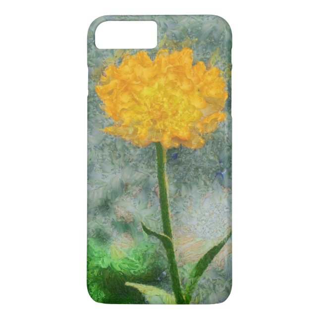 Funda De Case-Mate Para iPhone Pintura de flor amarilla (Reverso)