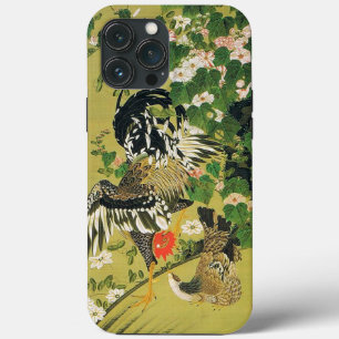 Funda Para iPhone 13 Pro Max Pintura de Fuyo Soukeizu de Ito Jakuchu