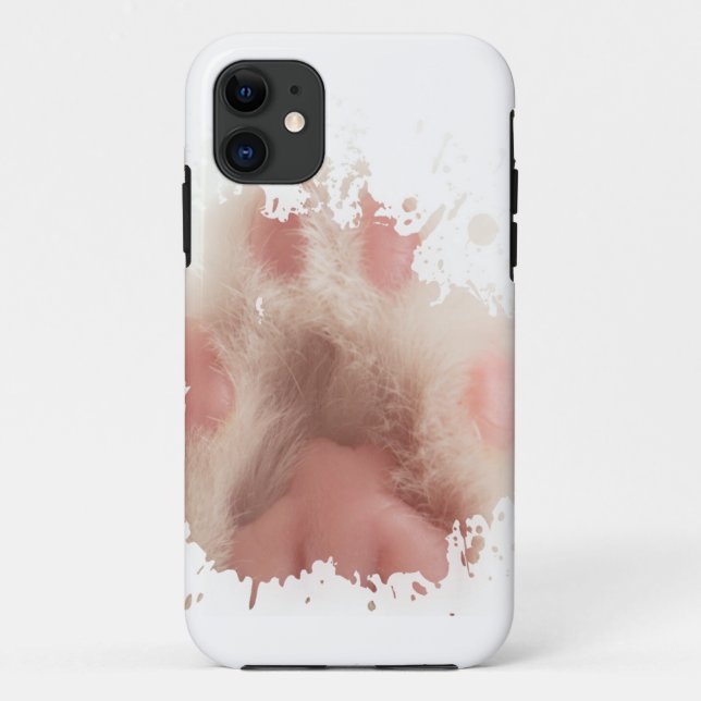 Funda De Case-Mate Para iPhone Pintura de gato adorable (Reverso)