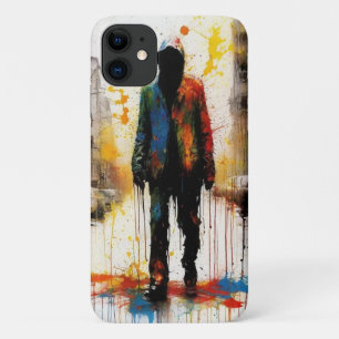 Funda Para iPhone 11 Pintura de goteo de arte urbano