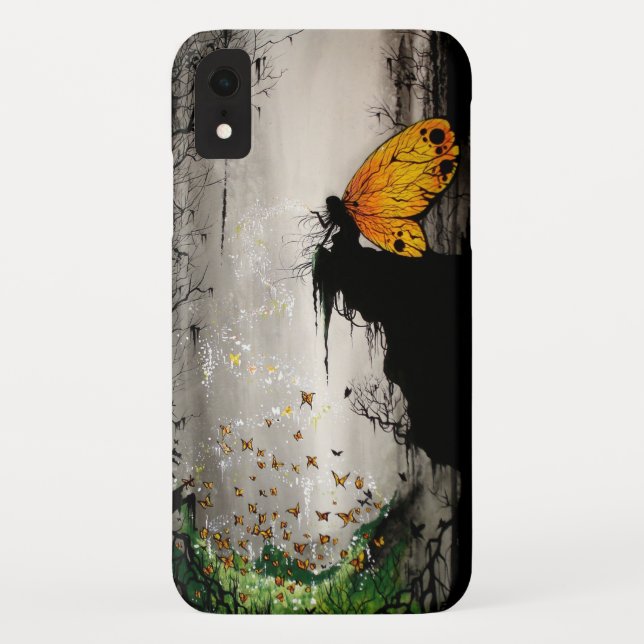 Funda De Case-Mate Para iPhone pintura de hadas (Reverso)