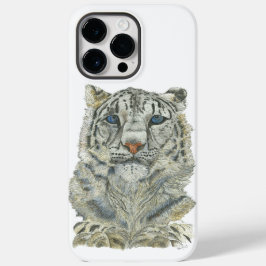 Funda Para iPhone 14 Pro Max De Case-Mate Pintura de Leopardo de Nieve en peligro de extinci