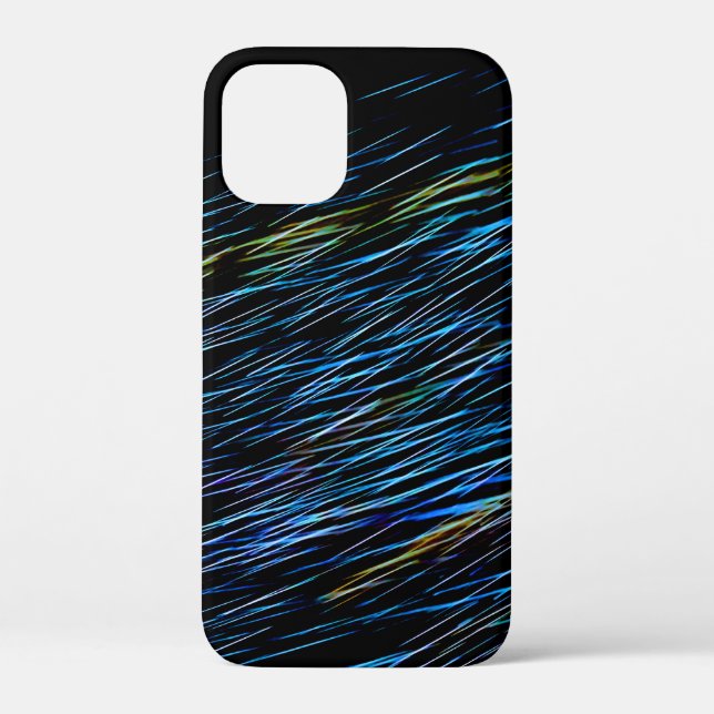 Funda De Case-Mate Para iPhone Pintura de luz azul turquesa 1 (Reverso )