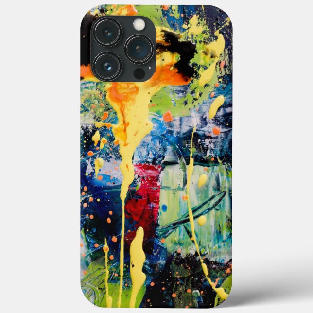 Funda De Case-Mate Para iPhone Pintura de macros de cierre detallado (Reverso )