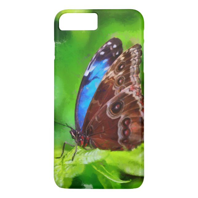 Funda De Case-Mate Para iPhone Pintura de mariposa (Reverso)