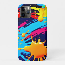 Funda Para iPhone 11 Pro Pintura de neón animada en expresión fluida