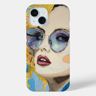 Funda Para iPhone 15 Pintura de 'Ocean Eyes' sobre un