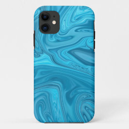 Funda Para iPhone 11 Pintura de ondas azules | Mejor pintura abstracta