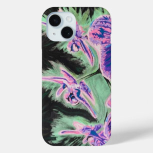 Funda Para iPhone 15 Pintura de 'Orquídea tropical' en un