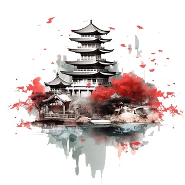 Funda De Case-Mate Para iPhone Pintura de paisajes de China (Subido por el creador)