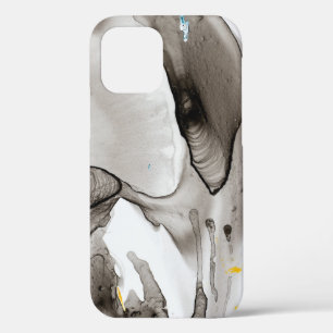 Funda Para iPhone 12 Pro Pintura de papel tapiz de tinta abstracta