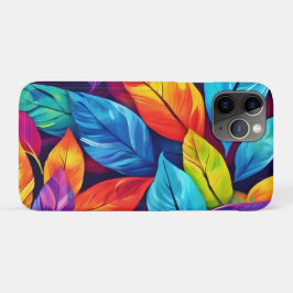 Funda Para iPhone 11 Pro Pintura de patrón de follaje colorido