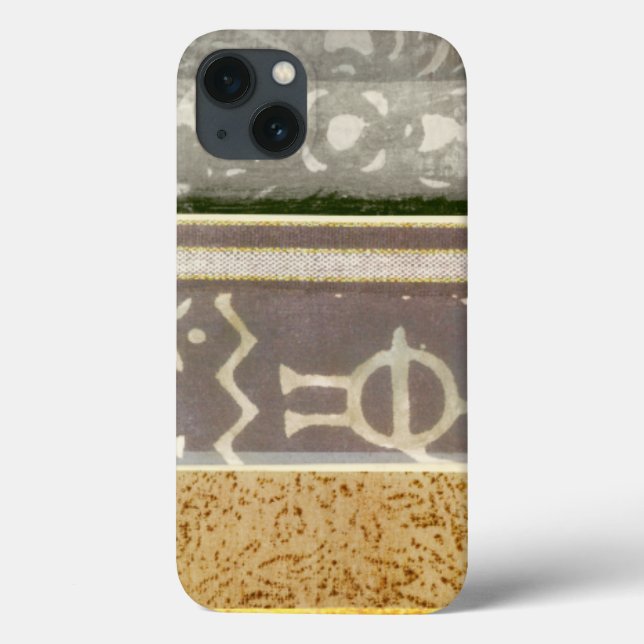 Funda De Case-Mate Para iPhone Pintura de patrón tribal contemporáneo (Reverso)