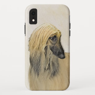 Funda Para iPhone XR Pintura de perro afgano - Arte de perro original l