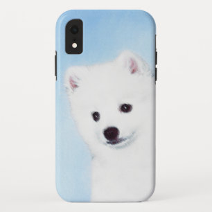 Funda Para iPhone XR Pintura de perro esquimal estadounidense - Arte de