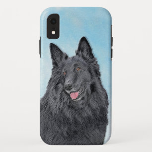 Funda Para iPhone XR Pintura de perro pastor belga - Arte de perro orig