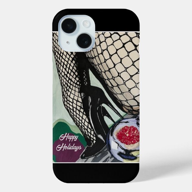 Funda De Case-Mate Para iPhone Pintura de 'pescadores festivos' (Reverso )