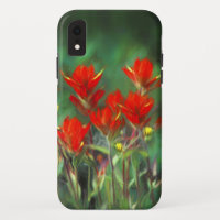 Pintura de pincel indio - Arte de flores original