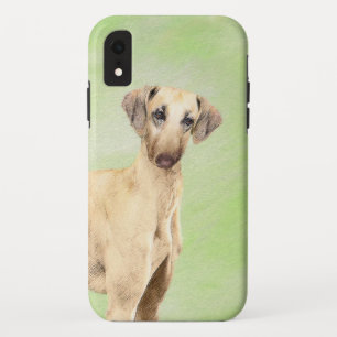 Funda Para iPhone XR Pintura de Sloughis - Arte Original de Perro Adora