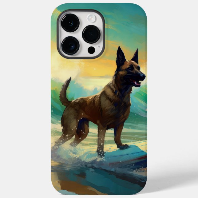 Funda De Case-Mate Para iPhone Pintura de surf de Malinoi en Bélgica (Reverso )
