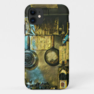 Funda Para iPhone 11 Pintura de sushi vintage