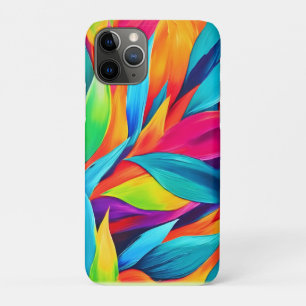 Funda Para iPhone 11 Pro Pintura de tapiz de hoja tropical