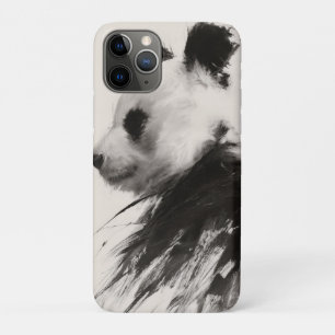 Funda Para iPhone 11 Pro Pintura de tinta abstracta en negro y blanco de pa