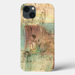 Funda Para iPhone 13 Pintura de tono de tierra con superficie rota