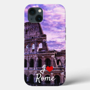 Funda Para iPhone 13 Pintura del Coliseo en Roma al atardecer