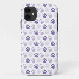Funda Para iPhone 11 Pintura divertida Imprime púrpura y blanco