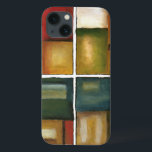 Funda Para iPhone 13 Pintura en cuatro paneles de Jennifer Goldberger<br><div class="desc">Regale cuatro pinturas en una con esta pieza de Jennifer Goldberger. Esta pintura revestida de madera desprende calidez gracias a los colores utilizados y a la variedad de los cambios sutiles. ¡Una gran pieza para colgar en tu pared!</div>