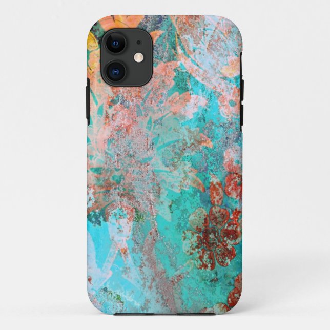 Funda De Case-Mate Para iPhone Pintura floral (Reverso)