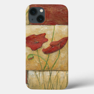 Funda Para iPhone 13 Pintura floral con pinceladas de cepillo visibles