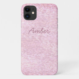 Funda Para iPhone 11 Pintura Gris Coral Patrón Texturizado Personalizad