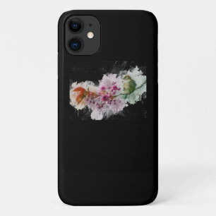 Funda Para iPhone 11 Pintura Japonés de pintura de pájaros de flores