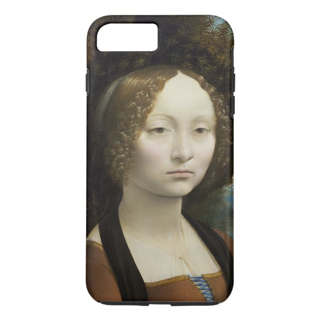 Funda De Case-Mate Para iPhone Pintura Leonardo Da Vinci Ginevra De' Benci (Reverso)