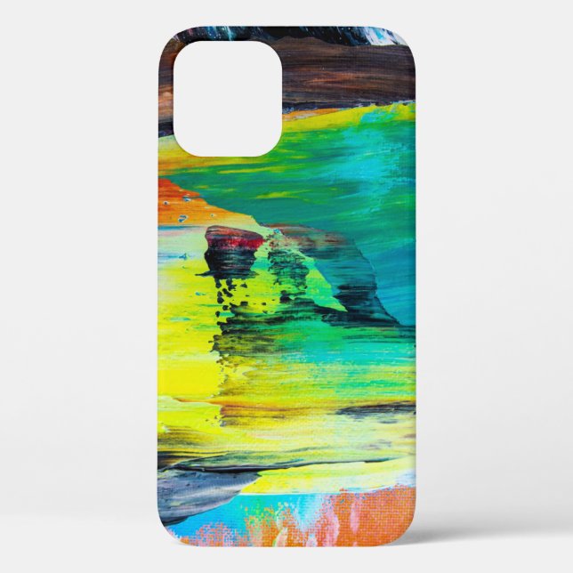 Funda De Case-Mate Para iPhone Pintura macro acercamiento Detai (Reverso )