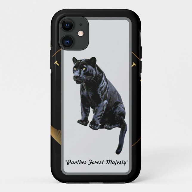 Funda De Case-Mate Para iPhone "Pintura mística de pantera" (Reverso)