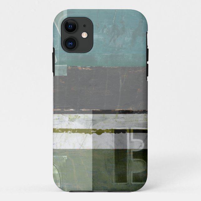 Funda De Case-Mate Para iPhone Pintura moderna con letras variadas (Reverso)