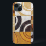 Funda Para iPhone 13 Pintura moderna con patrones circulares<br><div class="desc">Pintado por Norman Wyatt,  Jr. este cuadro moderno presenta patrones circulares multicolores en nueve cuadrados. ¡Bien por una pared que necesita arte así como por alguien que quiera practicar su arrojo!</div>